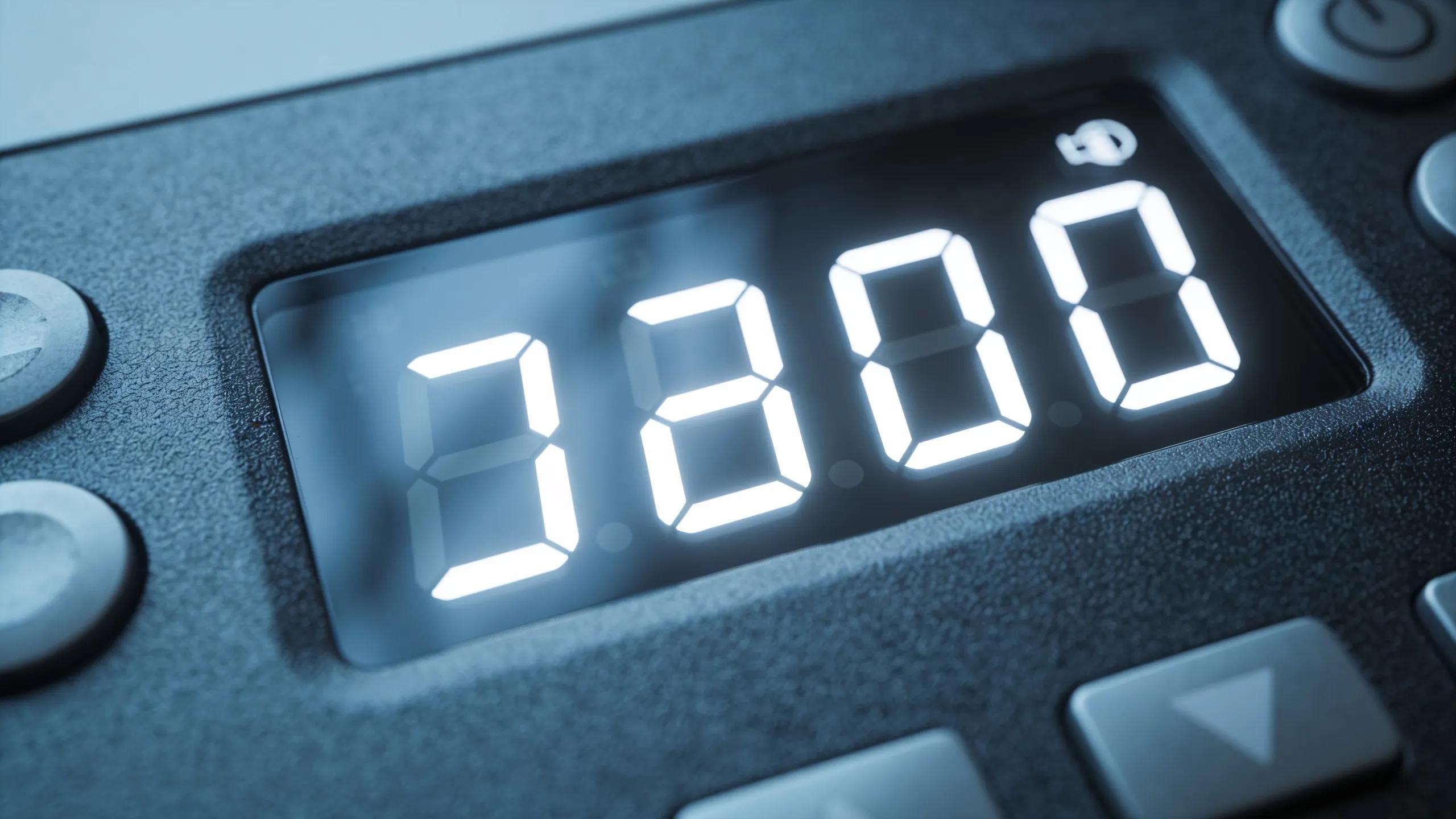 Close-up of an HVAC control panel indicating error codes, representing diagnostic troubleshooting challenges